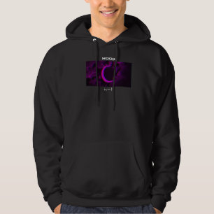 Mood Purple Moon Vaporwave Aesthetic Goth Hoodie