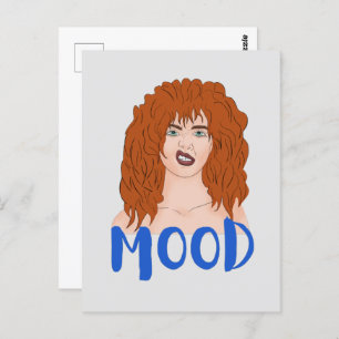 Mood. Red-haired girl  Postcard
