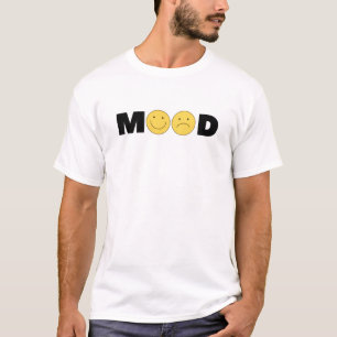 Mood Smiley Face Aesthetic Minimalist Design  T-Shirt
