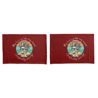 Mood Swinger's Time Machine Black Style Clock Pillowcase