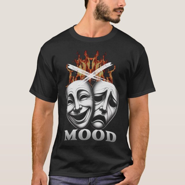 Mood Switch Dual-Face T-Shirt – Happy & Sad  (Front)