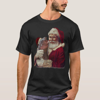 Moodeng Christmas Funny Vintage Santa Claus Mooden T-Shirt