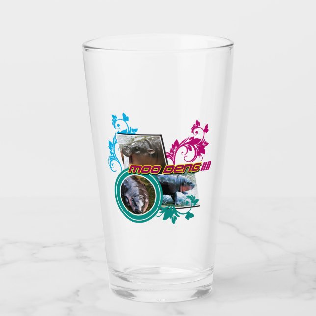 MooDeng Drinkware Glass (Front)