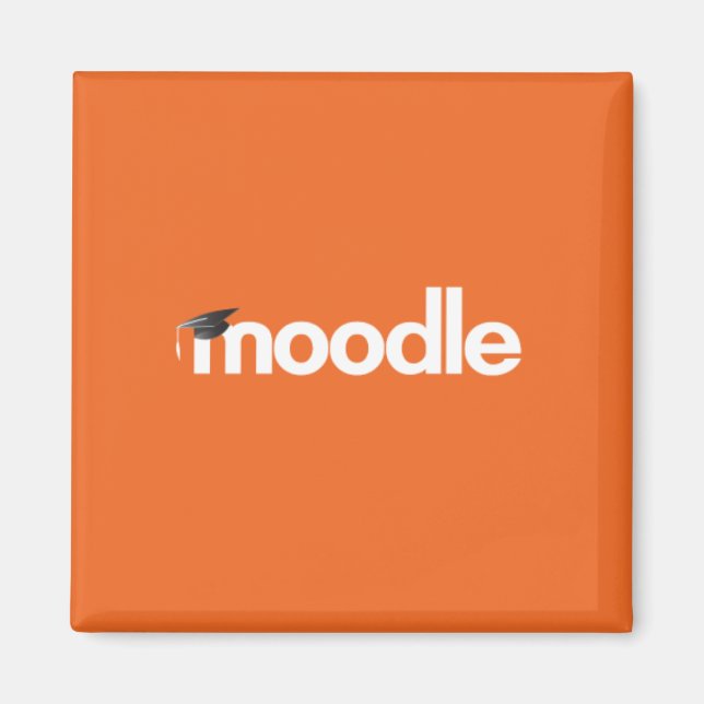 Moodle Magnet: Orange Magnet (Front)