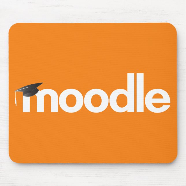 Moodle Mouse Pad - Orange (Front)