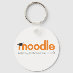 Moodle Round Key Ring Decoration
