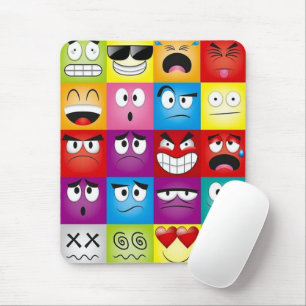 Moods and Emoticons Mouse Mat
