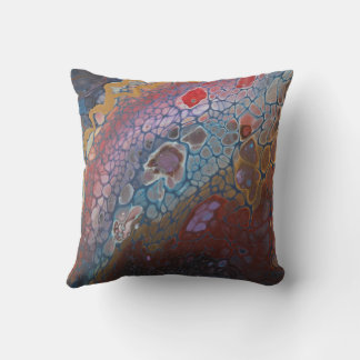 Moody Abstract Art Throw Pillow