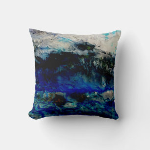 Moody abstract Storm clouds painting Cushion