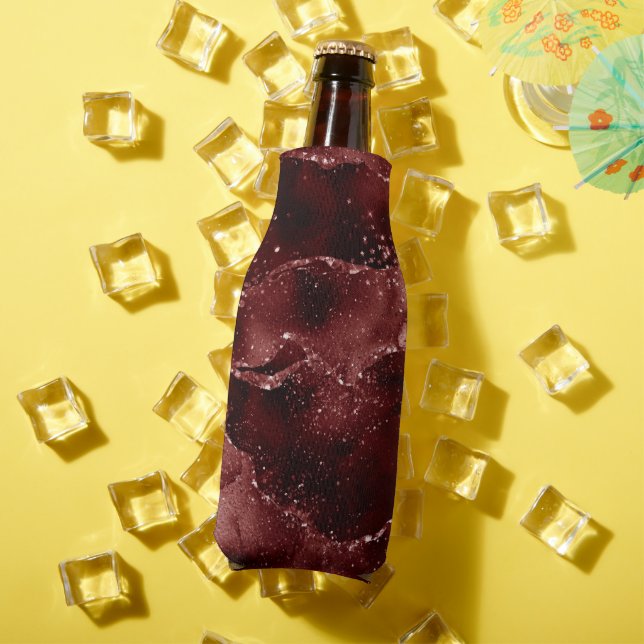 Moody Agate | Henna Blood Red Garnet Jewel Tone Bottle Cooler (In Situ Summer)