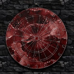 Moody Agate | Henna Blood Red Garnet Jewel Tone Dartboard<br><div class="desc">90s grunge inspired dark, sophisticated watercolor marbled agate stone in a deep moody jewel tone with faux metallic foil and glitter veins in a rich, dramatic featuring abstract fluid swirls and glitter veins. From the "Till Death Do Us Part" collection, this gorgeous feminine hand-painted gradient adds the perfect pop of...</div>
