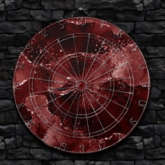 Moody Agate | Henna Blood Red Garnet Jewel Tone Dartboard (Creator Uploaded)