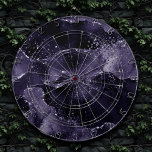 Moody Agate | Midnight Indigo Deep Purple Glam Dartboard<br><div class="desc">90s grunge inspired dark, sophisticated watercolor marbled agate stone in a deep moody jewel tone with faux metallic foil and glitter veins in a rich, dramatic featuring abstract fluid swirls and glitter veins. From the "Till Death Do Us Part" collection, this gorgeous feminine hand-painted gradient adds the perfect pop of...</div>