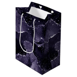 Moody Agate Midnight Indigo Deep Purple Glam Medium Gift Bag