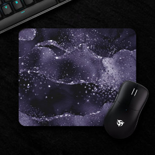 Moody Agate   Midnight Indigo Deep Purple Glam Mouse Mat