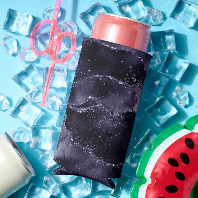 Moody Agate | Midnight Indigo Deep Purple Glam Seltzer Can Cooler (In Situ Summer)