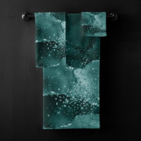 Moody Agate | Teal Green Malachite Rich Jewel Tone