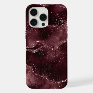 Moody Agate   Wine Bordeaux Sangria Merlot Maroon iPhone 15 Pro Max Case