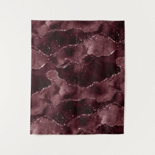 Moody Agate   Wine Bordeaux Sangria Merlot Maroon Tapestry