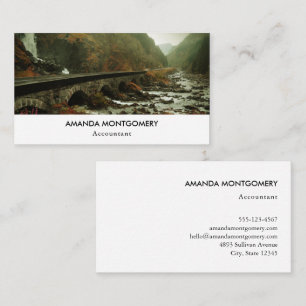 Moody and Beautiful Nature Landscape Business Card