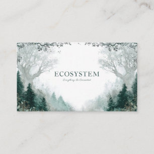 Moody and Mystical Enchanted Forest Business Card
