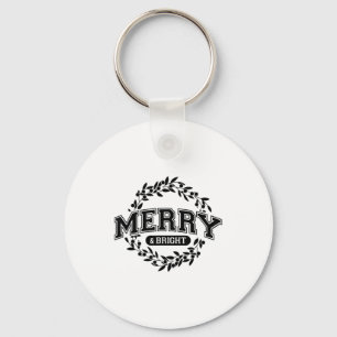 Moody And Uptight Merry And Xmas Bright Matching C Key Ring