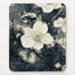 Moody Anemone Flower Botanical Art Mouse Mat