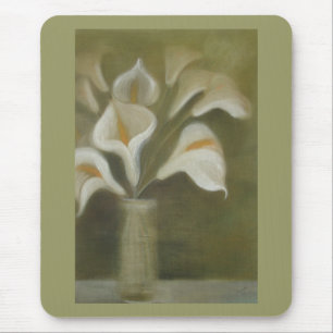 Moody Arum Calla's In A Vase Mouse Mat