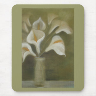 Moody Arum Calla's In A Vase Mouse Mat