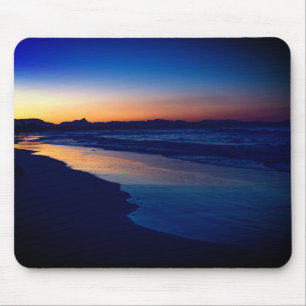 Moody atmospheric seascape Byron Bay beach at dusk Mouse Mat