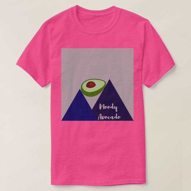 Moody Avocado T-Shirt (Design Front)