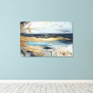 Moody Beachscape Canvas Print