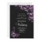 Moody Black and Purple Floral Wedding