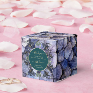 Moody Black Floral Classic Thank You Chic Wedding Favour Box