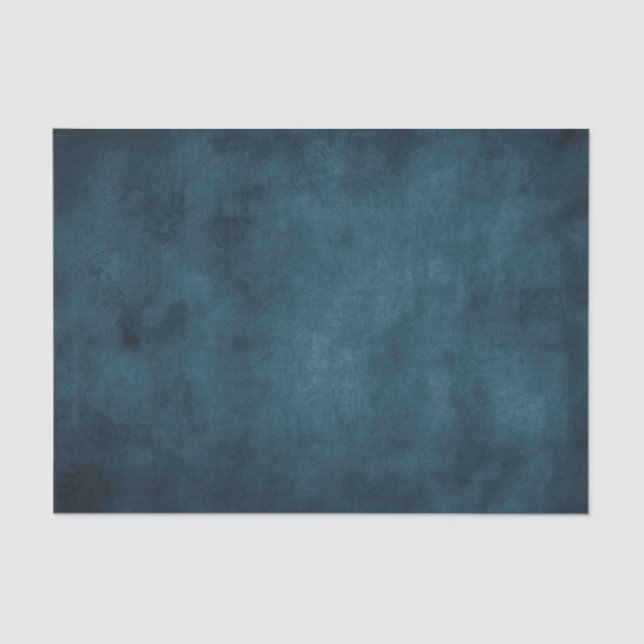 Moody blue distressed textured  tissue paper (Front)