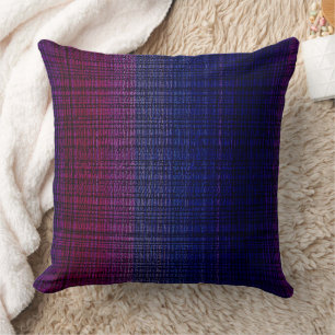 Moody blue gradient pattern cushion
