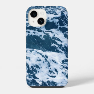 Moody Blue Ocean Waves iPhone 14 Case