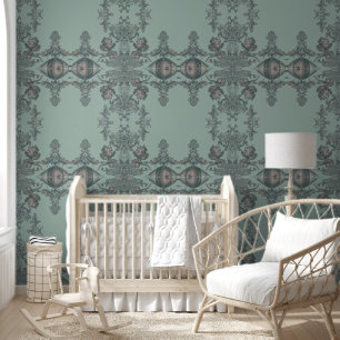 Moody Blues Vintage Design Wallpaper