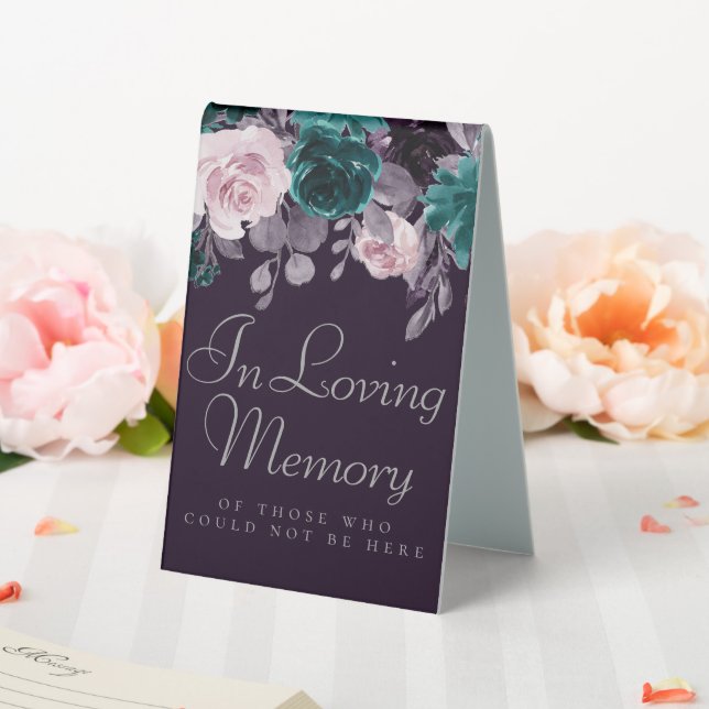 Moody Boho | Dark Eggplant Purple Teal Memorial (In SItu (Wedding))