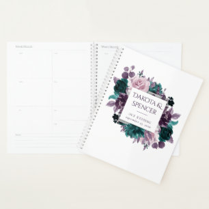 Moody Boho   Eggplant Purple and Mauve Rose Custom Planner