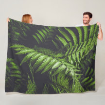 Moody Botanical Dark Green Fern Leaves Cosy