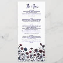 Moody Burgundy & Blue Floral