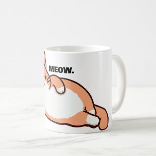 Moody Cat Meow  Coffee Mug