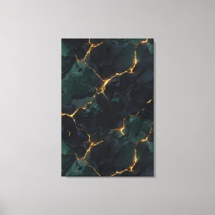 Moody Celestial — Dark Academia & Kintsugi Suite Canvas Print
