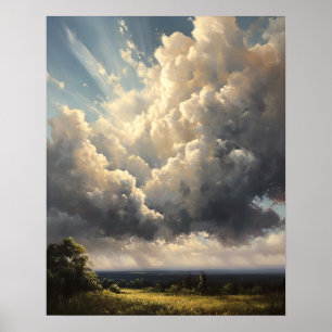 Moody Clouds Art Print Poster