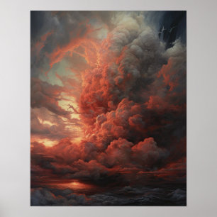 Moody Clouds Art Print Poster