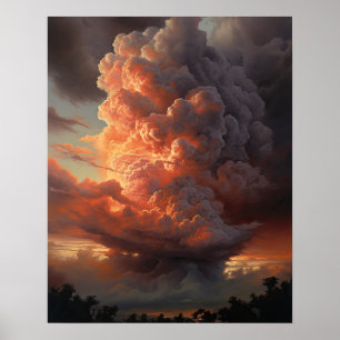 Moody Clouds Art Print Poster