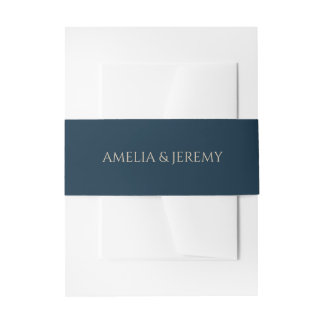 Moody Colourful Floral Invitation Belly Band