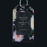Moody Dahlia Floral Gift Tags<br><div class="desc">Moody dahlia floral wedding suite. Full suite https://www.zazzle.com/collections/moody_dahlia-119450438456391749</div>