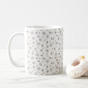 Moody Dark Victorian Botanical Floral Pattern Coffee Mug